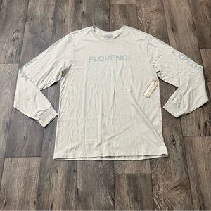 Florence Marine X Echo Organic Long Sleeve T-Shirt Men’s Size M Beige